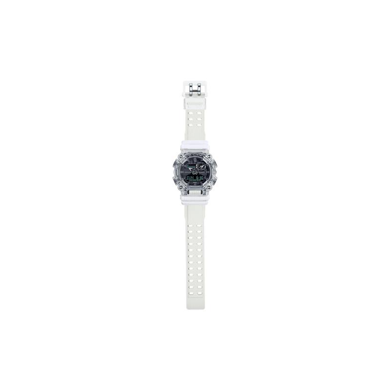 Casio SOUND WAVES Series Fashion Waterproof Quartz Movement Resin Strap Japanese and Korean Watch Men's Watch Black Dial GA-900SKL-7APR