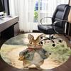 1pc Rabbit Peter Office Round Area Rug, Under Office Chairs Bedroom Living Room Home Decor  a1022319