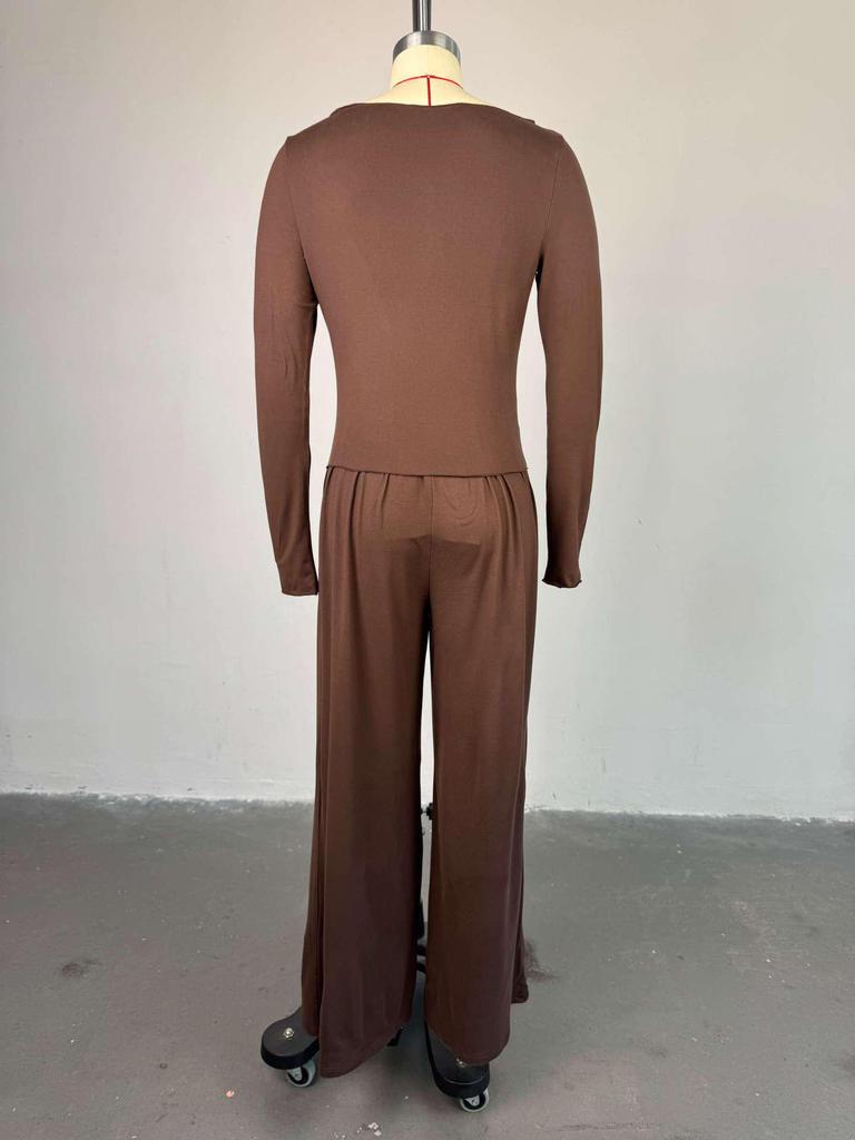2025 Summer Women's Cross-Border Casual Set: Long Coat, Long-Sleeved T-Shirt, and High-Waisted Pants