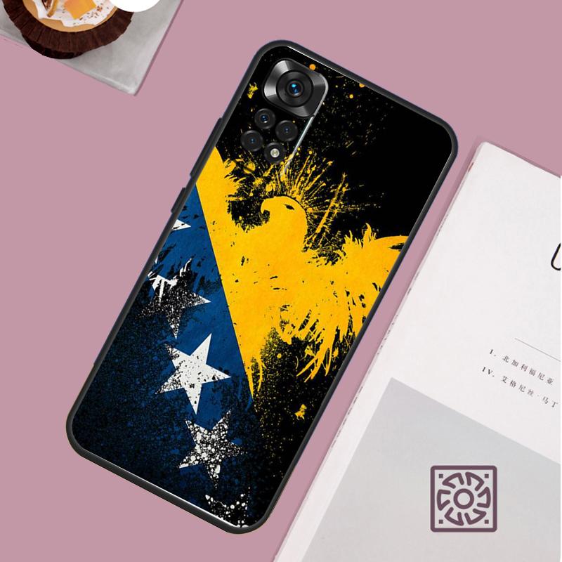 Bosnia and Herzegovina Flag Phone Case For Redmi Note 13 Pro 12 11 10 9 8 Pro 9S 10S 11S 12S 10A 9C 10C 12C 13C Cover