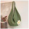 Casual Handmade Crochet Underarm Bag Hollow Out Large Capacity Shoulder Bag Knitting Weaving Beach Bag Ladies Women Girls Gift