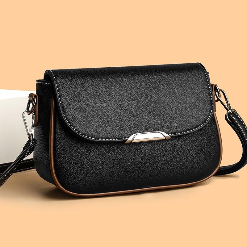 Bag Women's High-value New Big Flip Mailman Small Square Bag Shoulder Messenger Bag Trendy Fashion Versatile Bag