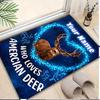 1PC Custom Name American Deer Love Theme Floor Mat Ideal for Living Room, Game Rooms, Office, Bedroom,Floor Mat Playful Design