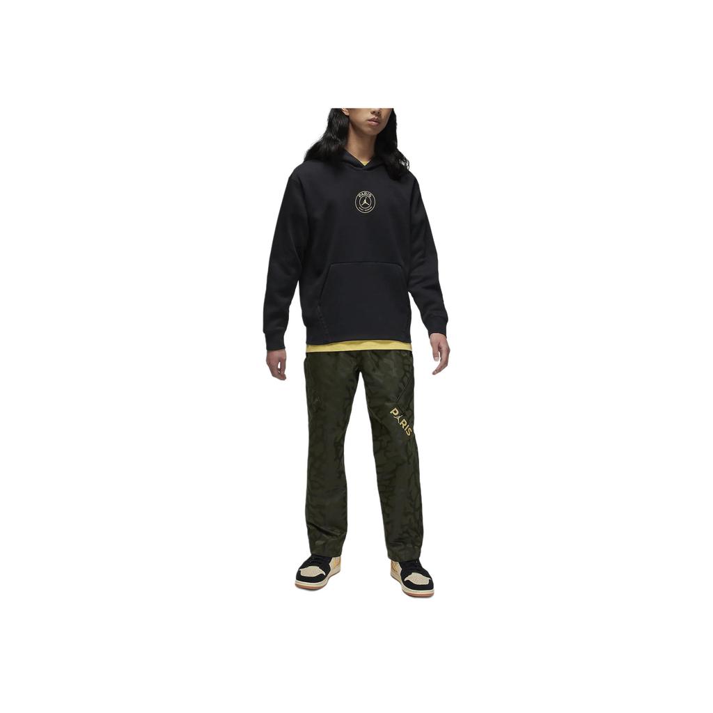 Jordan X PSG SS24 Logo Hoodie Мужские топы Черный FN5327-010