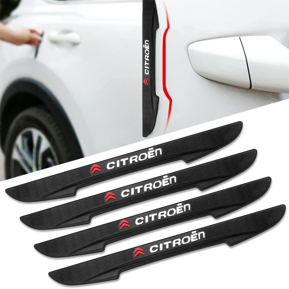 4 ks Prémiové gumové chrániče hran dveří auta Protikolizní lišty pro Citroen (Pasuje na C1, C2 C3 C4/C4L, C5-C8, DS3-DS6) DS5LS DS6