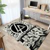 Linkin Park Symbol Carpet For Playroom Bedroom Living Room Sofa Home Decorkids Game Area Rug Nonslip Floor Mat