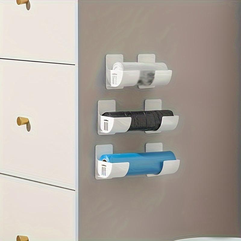 4-Pack Multi-Function Self-Adhesive Kitchen Organizers – Adjustable!Holds Wrap,Foil,Towel,Trash Bag & Umbrella, Non-Food Contact