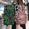 Leopard Case For iPhone Samsung A55 A35 M34 S24 Xiaomi Redmi 13 Pro 14C Huawei Honor Shockproof Phone Bumper Black Matte TPU Anti-Scratch Full Covered