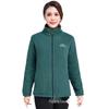 Women's Autumn/Winter Plus Velvet Fleece Jacket - Thickened Zipper Stand Collar Loose Sport Sweatshirt.