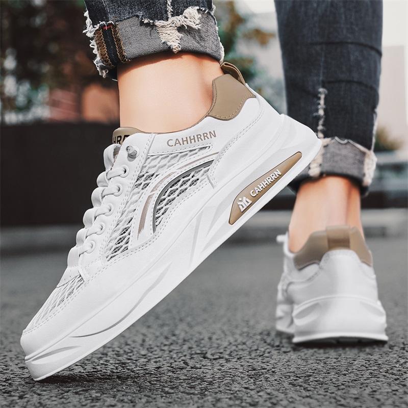 Big mesh shoes student board shoes men's casual little white shoes youth fashion versatile trend men's shoes summer 2025