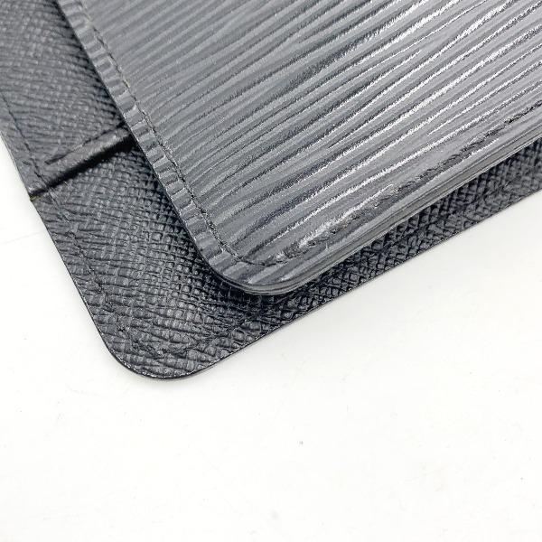 LOUIS VUITTON Epi Agenda MM Notebook cover Epi Leather Noir unisex R20202 Used