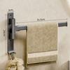 Portasciugamani da Bagno Girevole a 180° Multifunzionale Alluminio Spaziale Porta Asciugamani per Doccia Scaffale Organizzatore per Ripostiglio Cucina