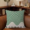 Abstract GREEN Bauhausstyle   Cushion Cover Car Throw Pillow Case For Sofa Car Christmas Gift