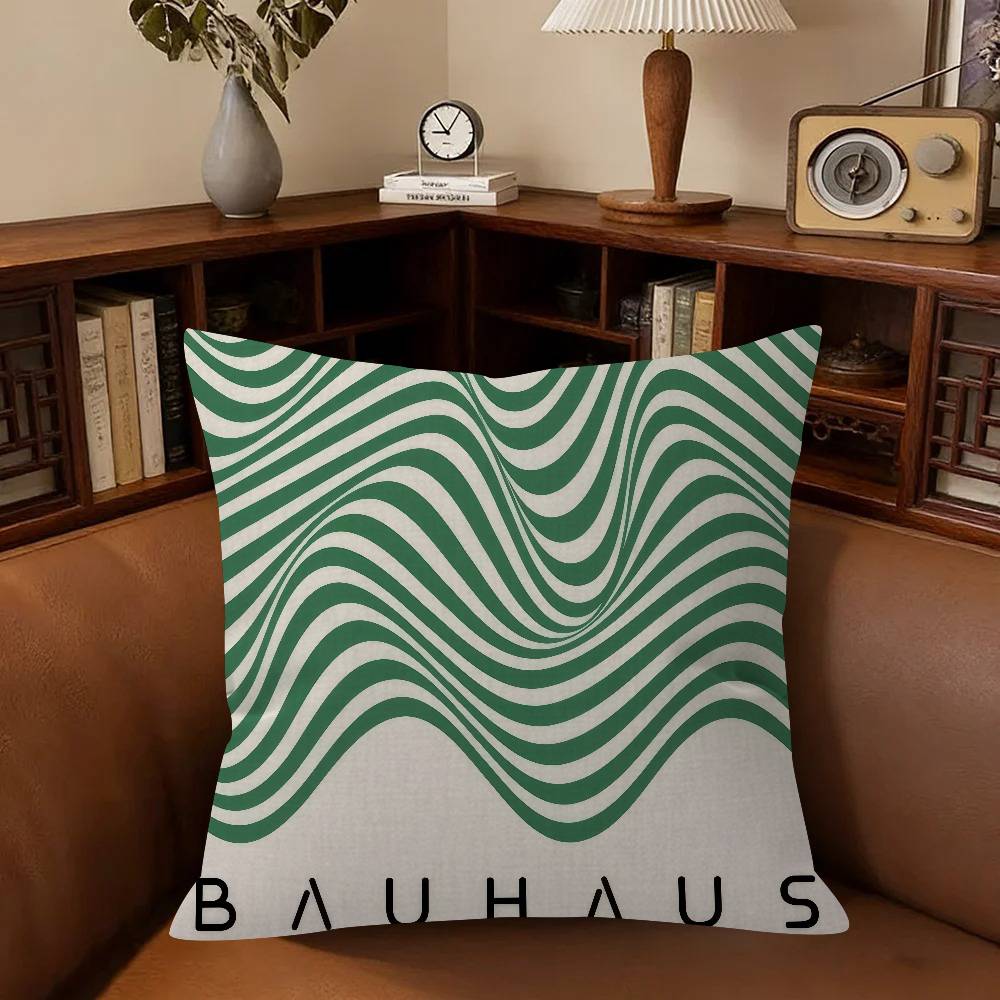 Abstract GREEN Bauhausstyle Cushion Cover Car Throw Pillow Case For Sofa Car Christmas Gift