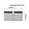 Stainless Steel Glass Clamp Clip 90 Degree Heavy Duty Glass Clip  For Railing