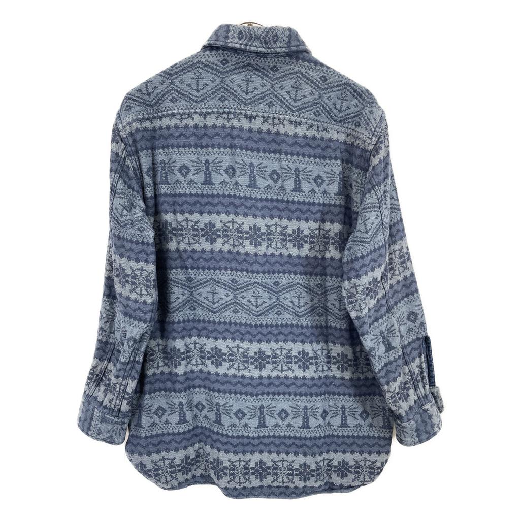 RRL Indigo Cotton Nordic Work Shirt tops M IndigoUsed