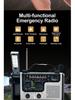 Portable Hand-Crank & Solar Emergency Radio with Multifunctional Lighting for Disaster Preparedness