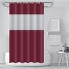 3D Splicing Peva Shower Curtain, Waterproof Bathroom Curtain Bathroom Curtain Without Punching Holes Thickened With Hook