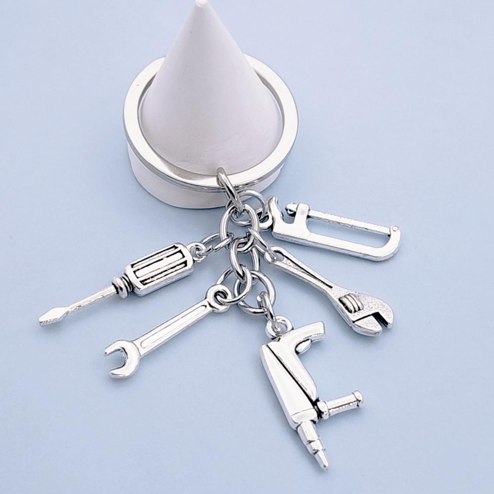 New Keychain Saw Screwdriver Wrench Dad Tool Keychain Handmade Keychain Father's Day Gift