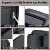 1 Pack Car Seat Gap Filler Organizer, Car Seat Organizer, Seat Gap Storage Box With Cup Holders For Drink, Car Leather Cup Holder Gap Bag Front Seat