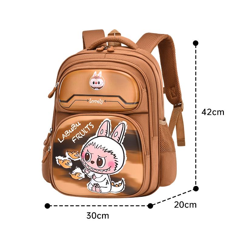 Labubu Children's Backpack New Girl Primary School Student Cartoon Anime Weight Loss Spine Protection Backpack
