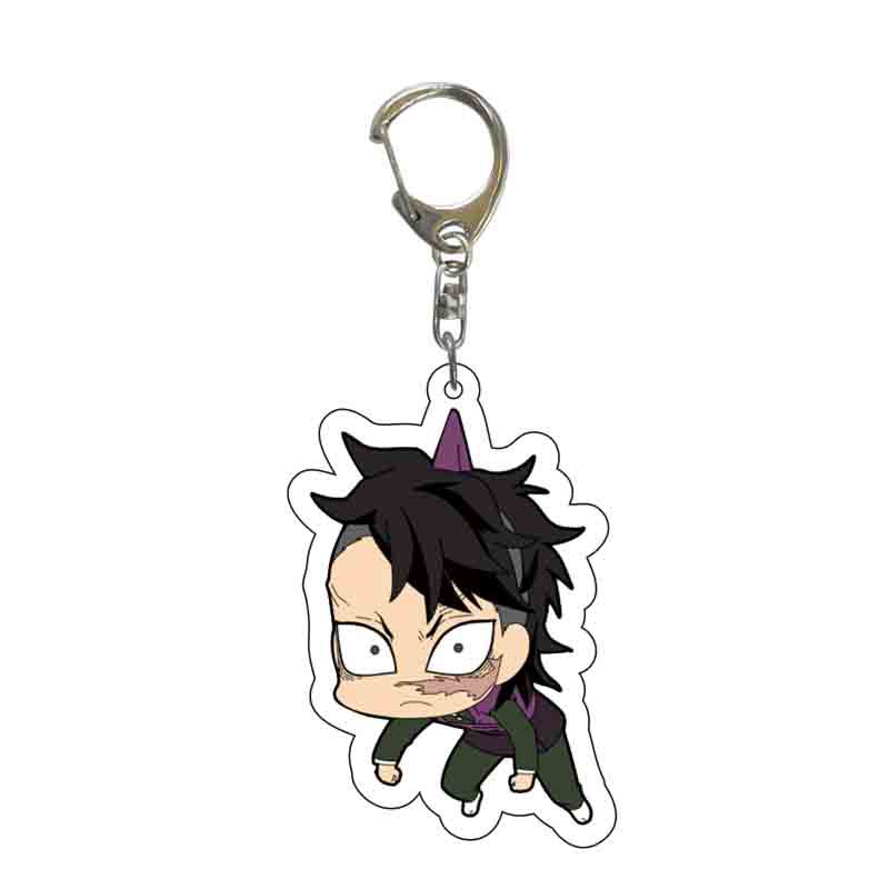 Demon Slayer Kimetsu No Yaiba Infinity Castle Acrylic Keychain Jewelry Tokitou Muichirou Iguro Obanai Action Model Model Toys