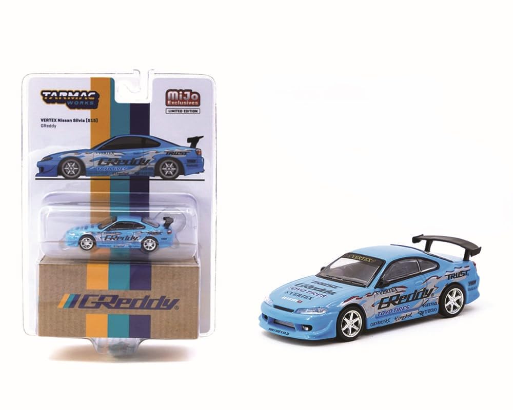 

Tarmac Works VERTEX Nissan Silvia S15 Gredy Tarmac Works VERTEX Silvia MiJo limited minicar 1/64 [item]