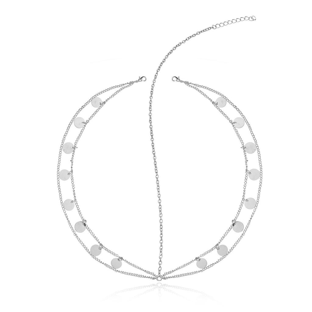 Europe, America, street photography, fashion, super sequins, fringed chain headgear, head chain