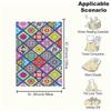 Colorful Mexican Tile Pattern Phone Case CoverBlanket Flannel Throw Blanket for Sofa, Bed, Travel, Camping, Office, Couch, Chair, And Bed Gi