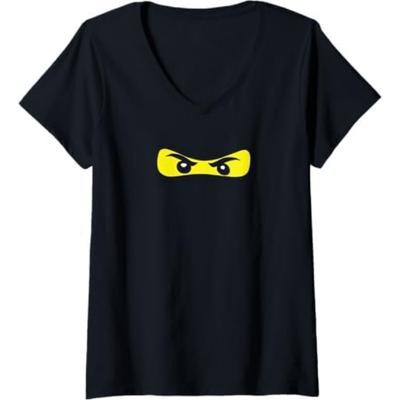 Womens Ninja Eyes Funny Halloween Ninja, for Trunk V-Neck T-Shirt Khan Mens Tank Top Sweatshirt Hoodie 674 Black