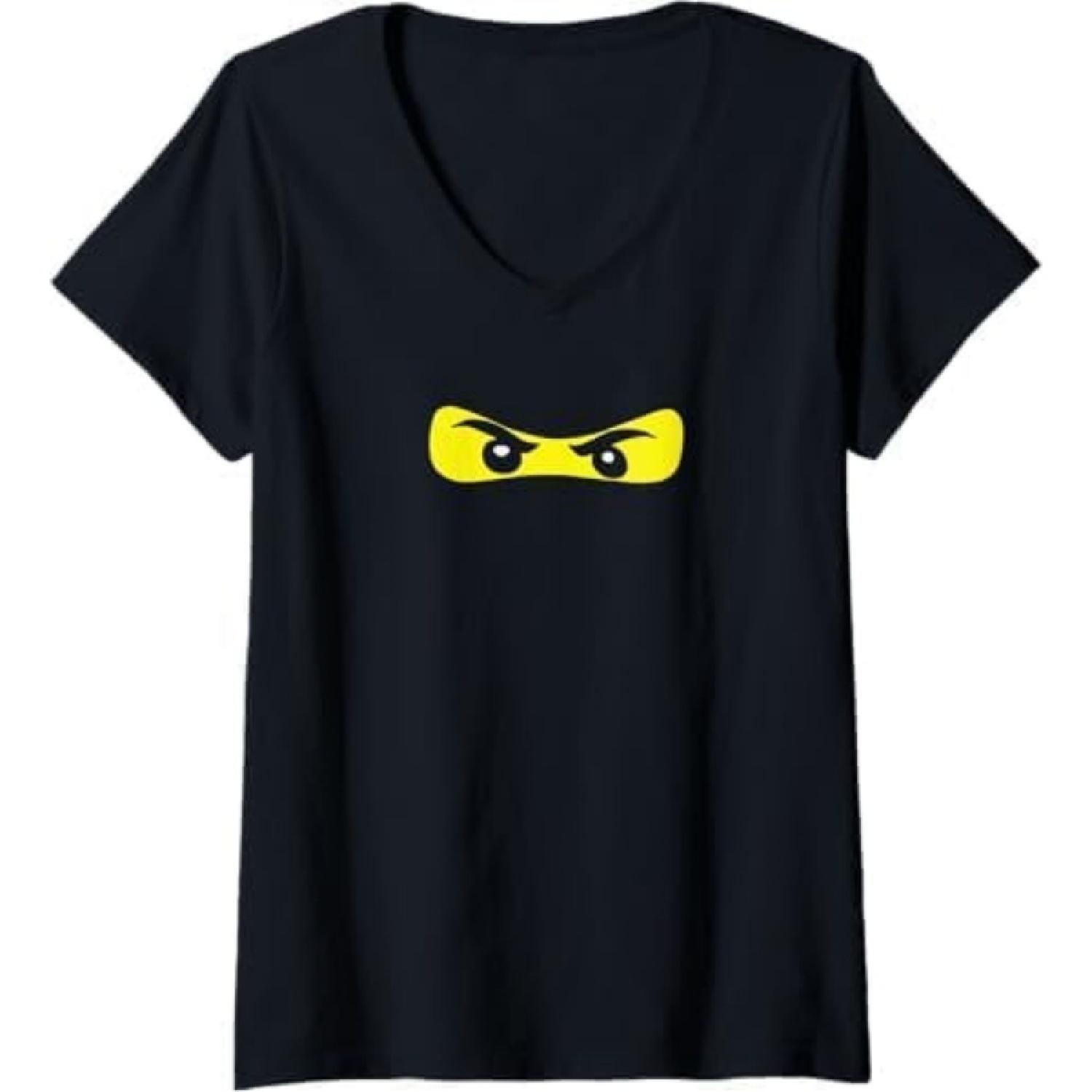 Womens Ninja Eyes Funny Halloween Ninja, for Trunk V-Neck T-Shirt Khan Mens Tank Top Sweatshirt Hoodie 674 Black XXXXXL разноцветный