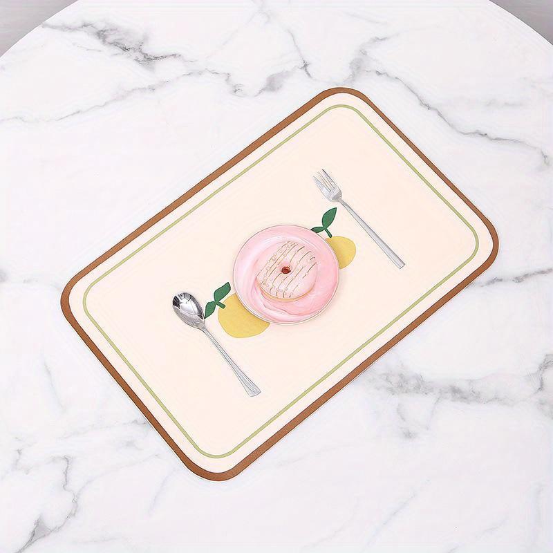 

Подставки под тарелки в скандинавском деревенском стиле - термостойкие водонепроницаемые декорации для стола, роскошные квадратные подставки под стаканы с цветочным принтом для столовой и кухни 30 x45cm 1Pcs оранжевый