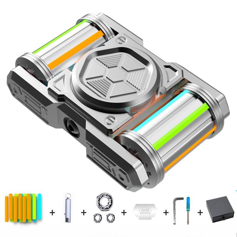 

EDC Best Luminous Fidget Spinner Relieve Stress Relief Toy Antistresse Decompression Hand Metal Alloy Roller Дитячі Дорослі срібний