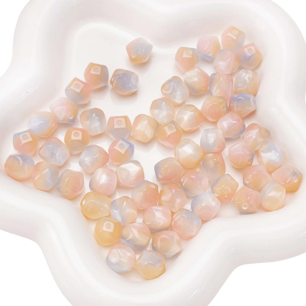 10mm 10Pcs Resin Octagon Beads Imitation Cat Eye Beads DIY Bracelet Necklace Earrings Jewelry Accessories
