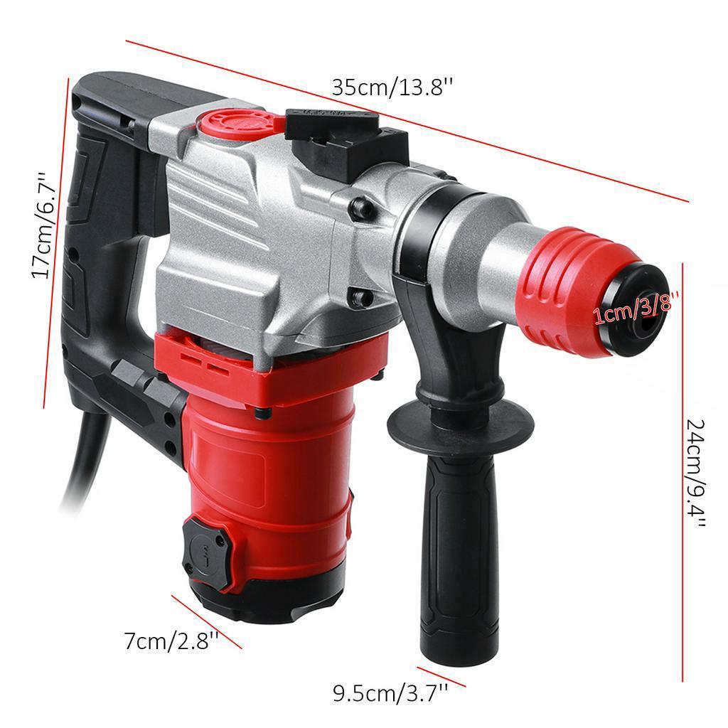 

2000 Вт Многофункциональный электрический перфоратор Электрический молоток Ударная дрель Наборы инструментов 33000 уд/мин 220 В Мощный молоток