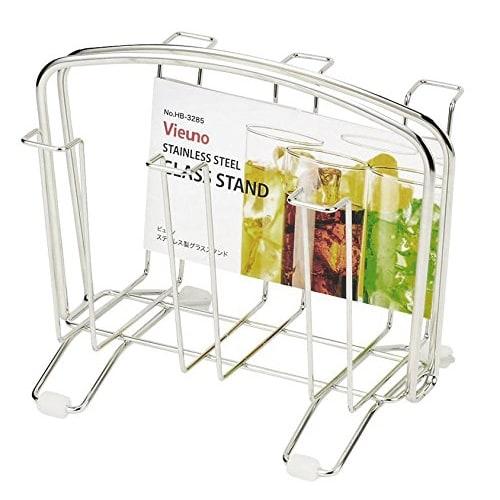 PEARL METAL Glass Stand, Stainless Steel, Bueno, HB-3285