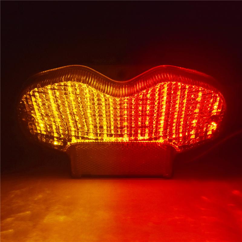 waase For Suzuki BANDIT 1200 GSF1200 2001 2002 2003 2004 2005 E-Mark Rear Tail Light Brake Turn Signals Integrated LED Light