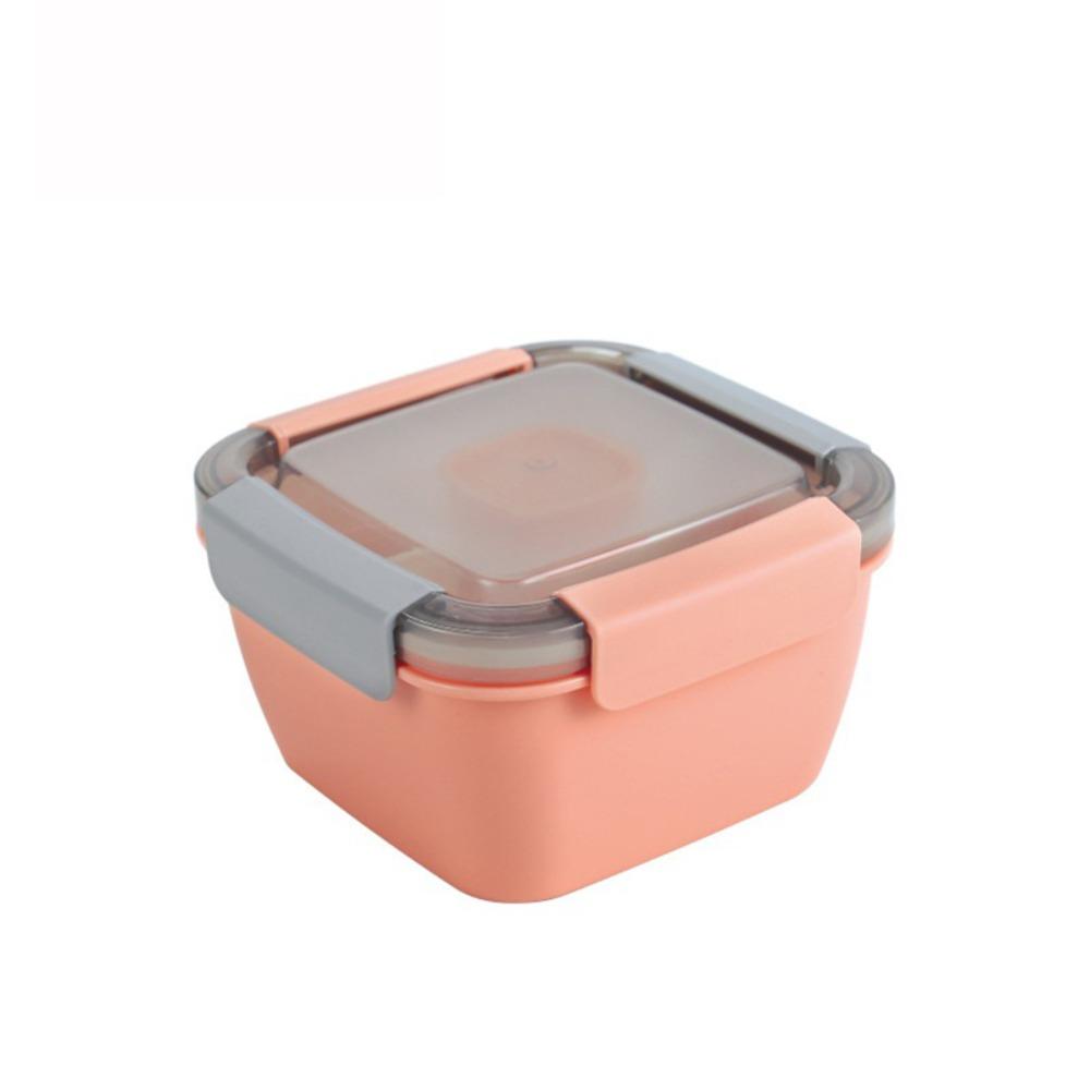 1100ml 1500ml Lunch Box Plastic Square Salad Box Food Storage Container   Office Worker