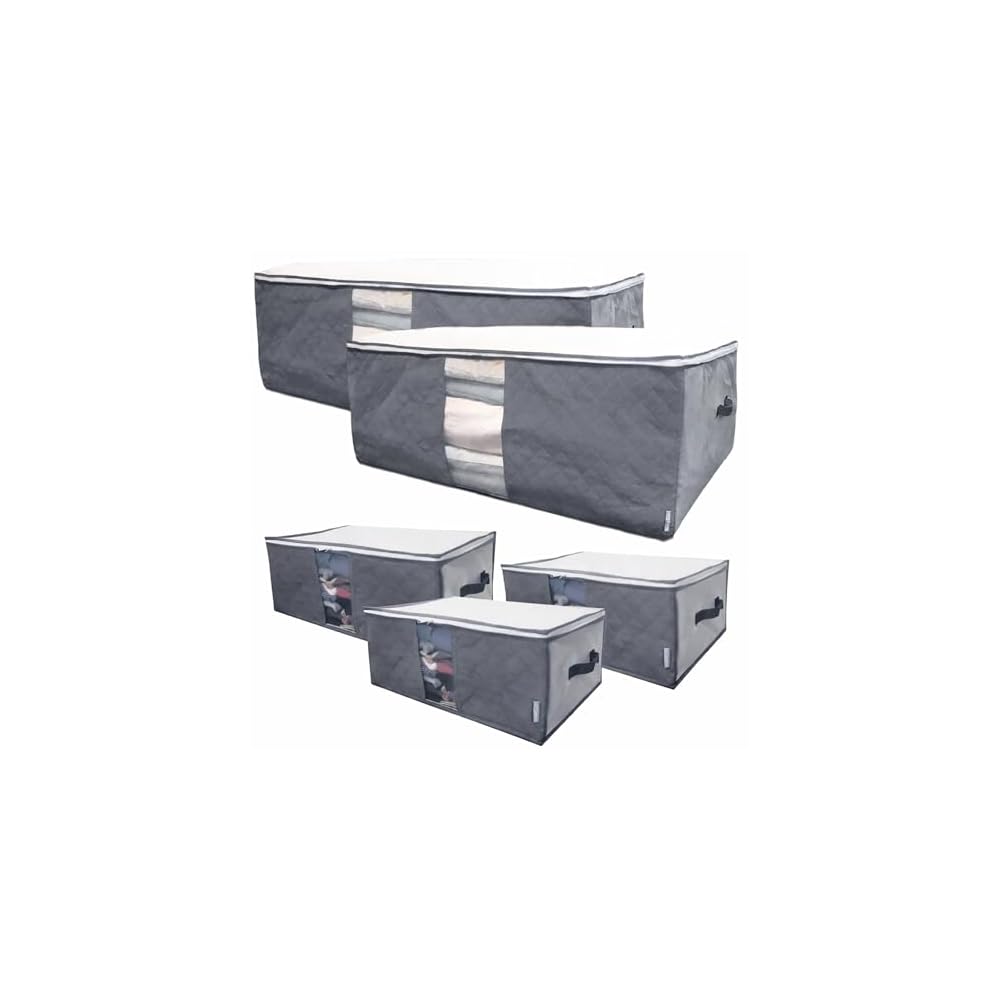 Extra-large futon storage bags (2 bags), clothing storage bags (3 bags), 5-piece set. Inicolife
