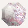 Kuromi My Melody My Sweet Piano Automatic 3-Fold Cartoon Umbrella Design, Cute Cartoon Pattern, Portable Outdoor Umbrella, Perfect, Holiday Gift for D