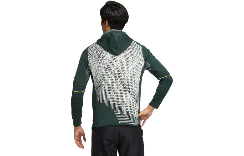 adidas Jackets Men's Green Hooded Moderate Other HG4132