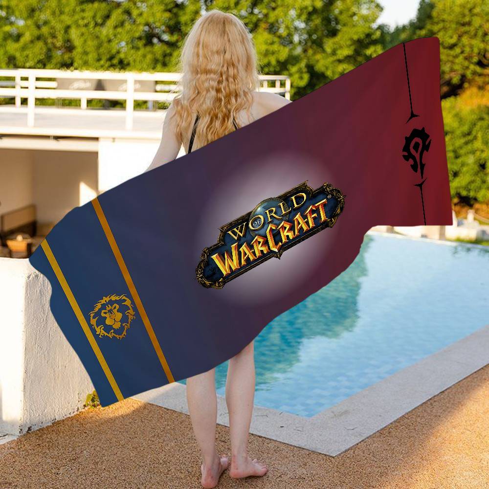 Explore The Unknown W-World Of W-Warcraft Microfiber Beach Towel Absorbent Quick Dry Swimming Resort Mountain Climbing Towel
