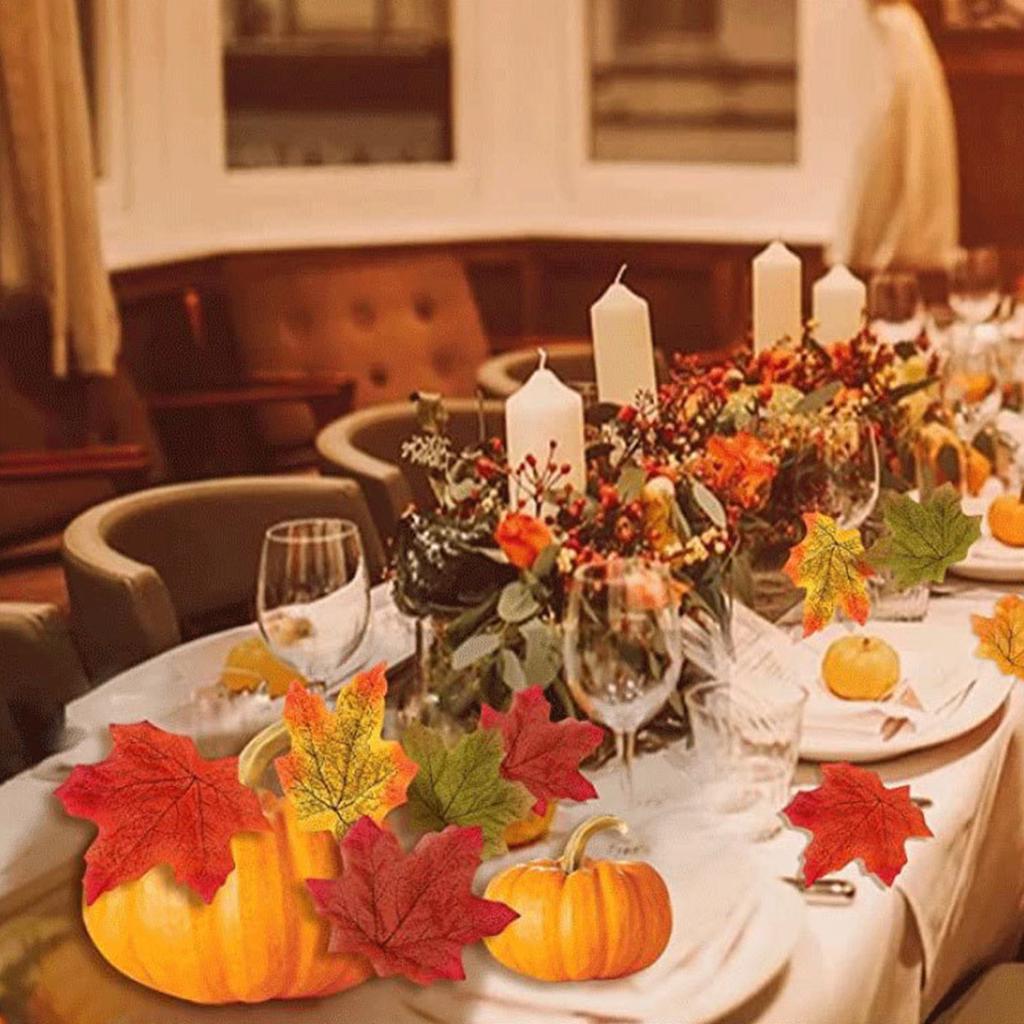 Simulated Maple Leaf Decoration Garland  Fall Leaves Small Fall Leaves Fall Maple Leaves