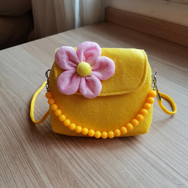 

Сумки на плечо для девочек, детская мини-сумка с цветочным принтом, модные сумки с цепочкой из бисера для детей, маленькая принцесса, портмоне, сумки