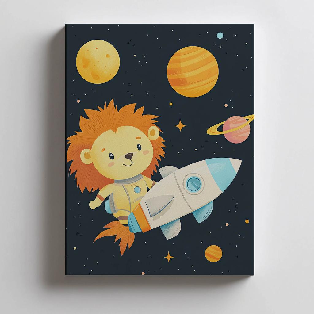 Plakat Lwiątkowe Marzenia Plakat Lwiątkowe Marzenia, 30X40 Cm, Rama Drewniana Jasny Dąb, Papier Matowy 230 Gsm