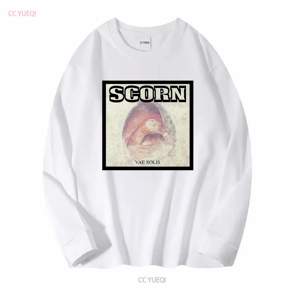 SCORN T Shirt Vae Solis Mens Cotton Crew Industrial Breakbeat long or short sleeves vintage Washed Slightly homme Soft
