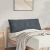 Back Cushion Dark Grey 120 X 50 Cm Cord Fabric