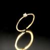 925 Silver-Plated Diamond Pinky Ring for Women - Niche Design, Minimalist Style, Light Luxury