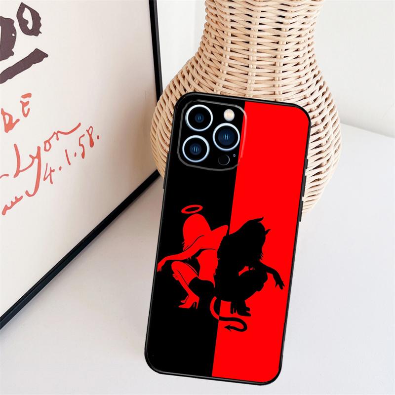 Satan Nun Devil Girl Phone Case For iPhone 16 Pro Max 15 14 13 11 12 17 Pro Max mini 15 16 Plus 16e 17 Air Cover
