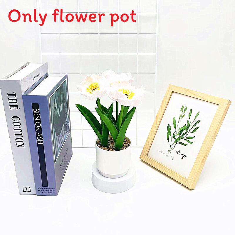 Simulation Multicolor Corn Poppy Potted Artificial Flower For Home And Photography Props